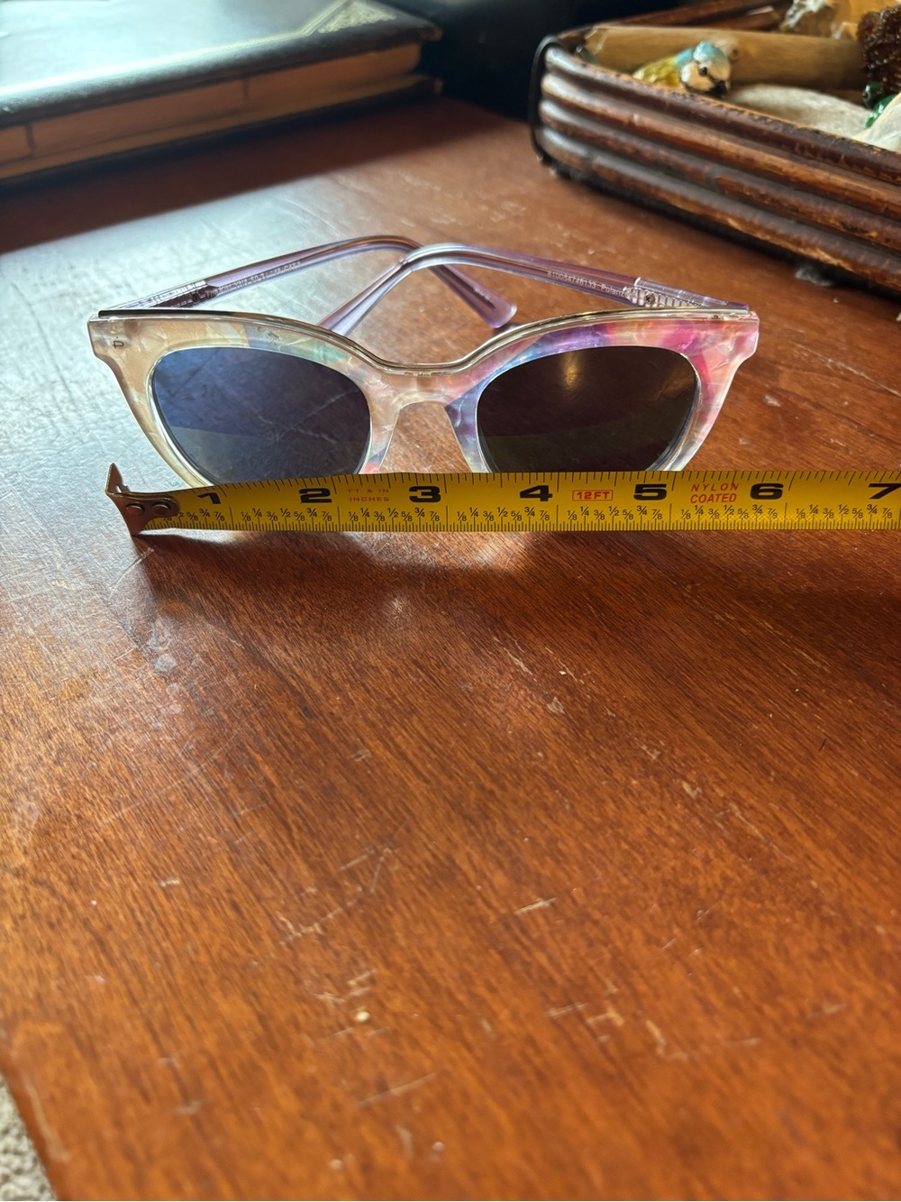 Prive Revaux "The Kiki" Polarized Sunglasses in the Rainbow Tie Dye colorway - Picture 3 of 7